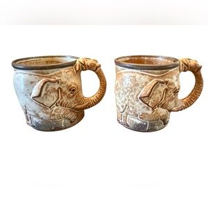 Stonecraft Elephant Mugs-Set of 2